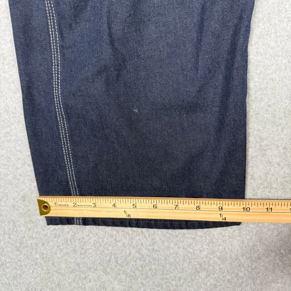 Vintage 70s Sears Tradewear Mens Denim Overalls Indigo Blue Union Made 34x30